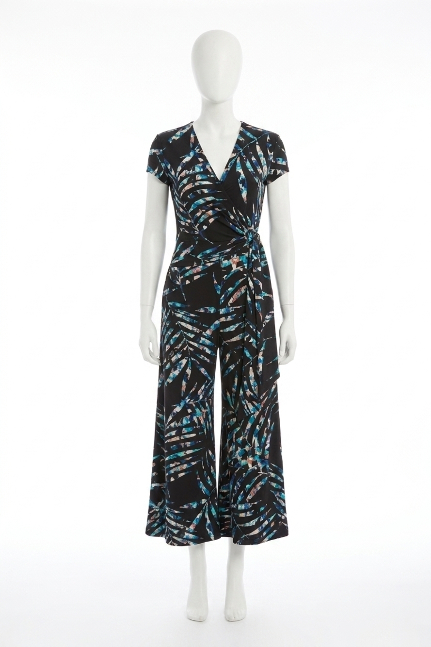 NEW JOSEPH RIBKOFF printed wrap jumpsuit in multi